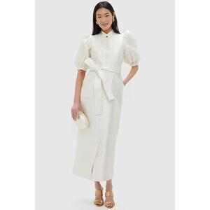 DESTREE White Long Smart Amoako Dress Size M NWT Retail $950